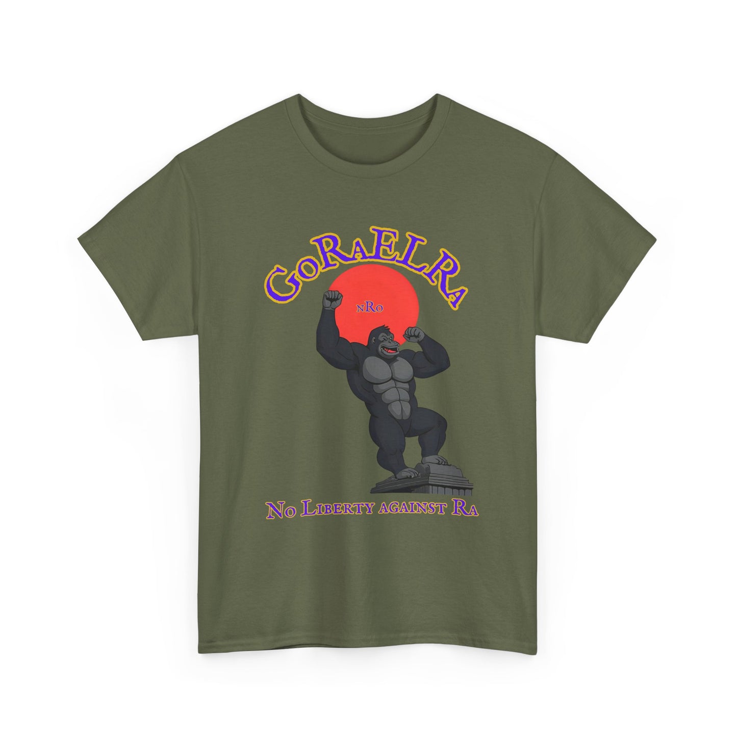 GoRaElRa No Liberty Against Ra purple + gold - Vintage classic soundlogic Tee