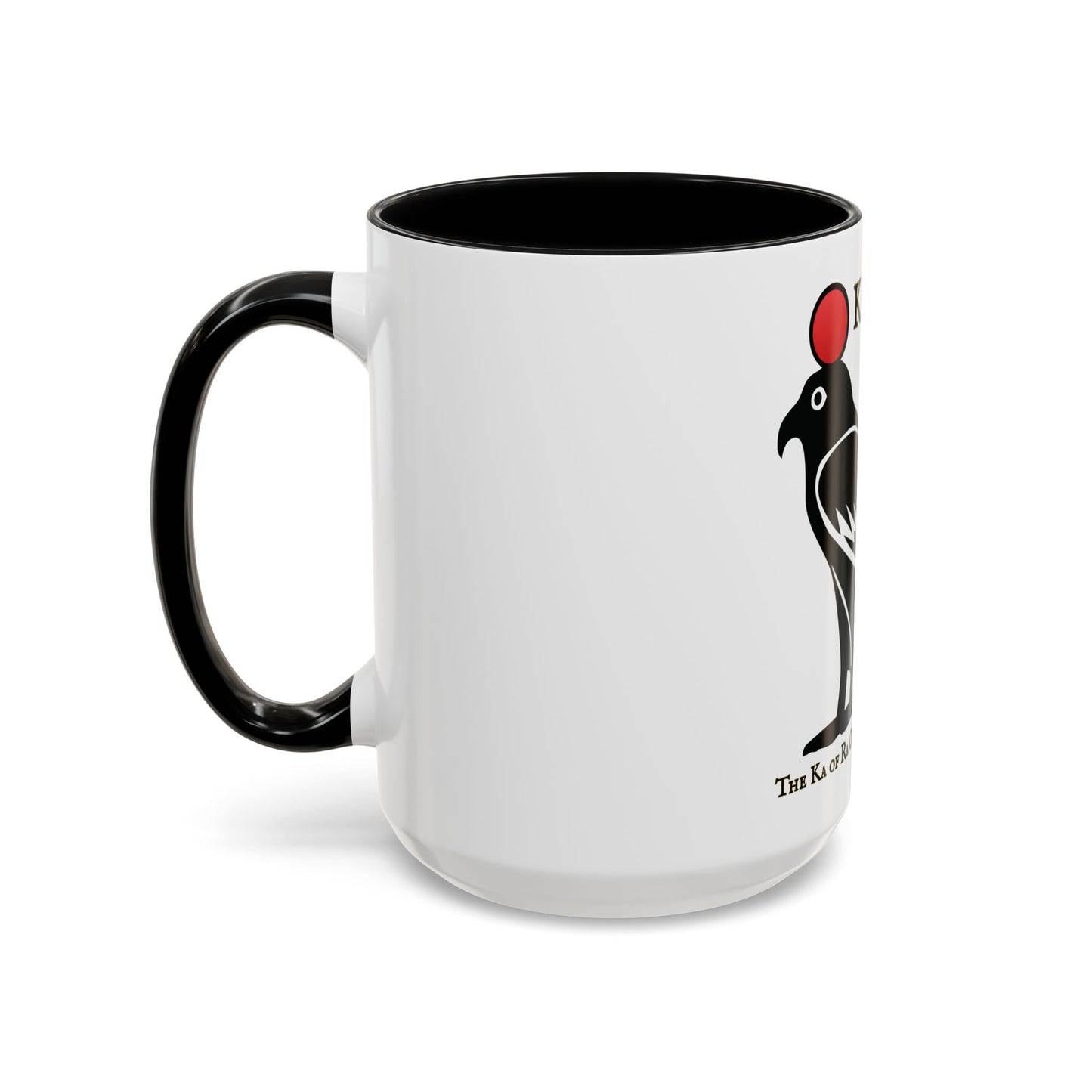 KaRaOm -The Ka of Ra Originates Motion- Ceramic Mug Celebrate the second coming of the Red Giant SaOn God Ra. Gift for Fans, Collectors, and Summer Vibes