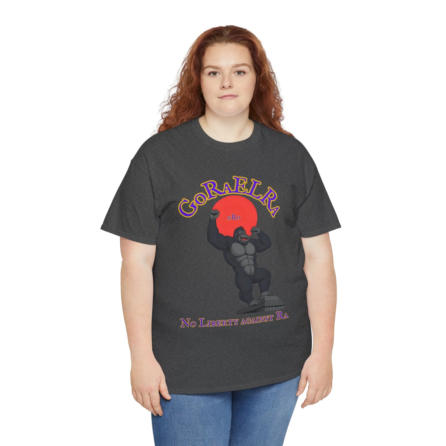 GoRaElRa No Liberty Against Ra purple + gold - Vintage classic soundlogic Tee