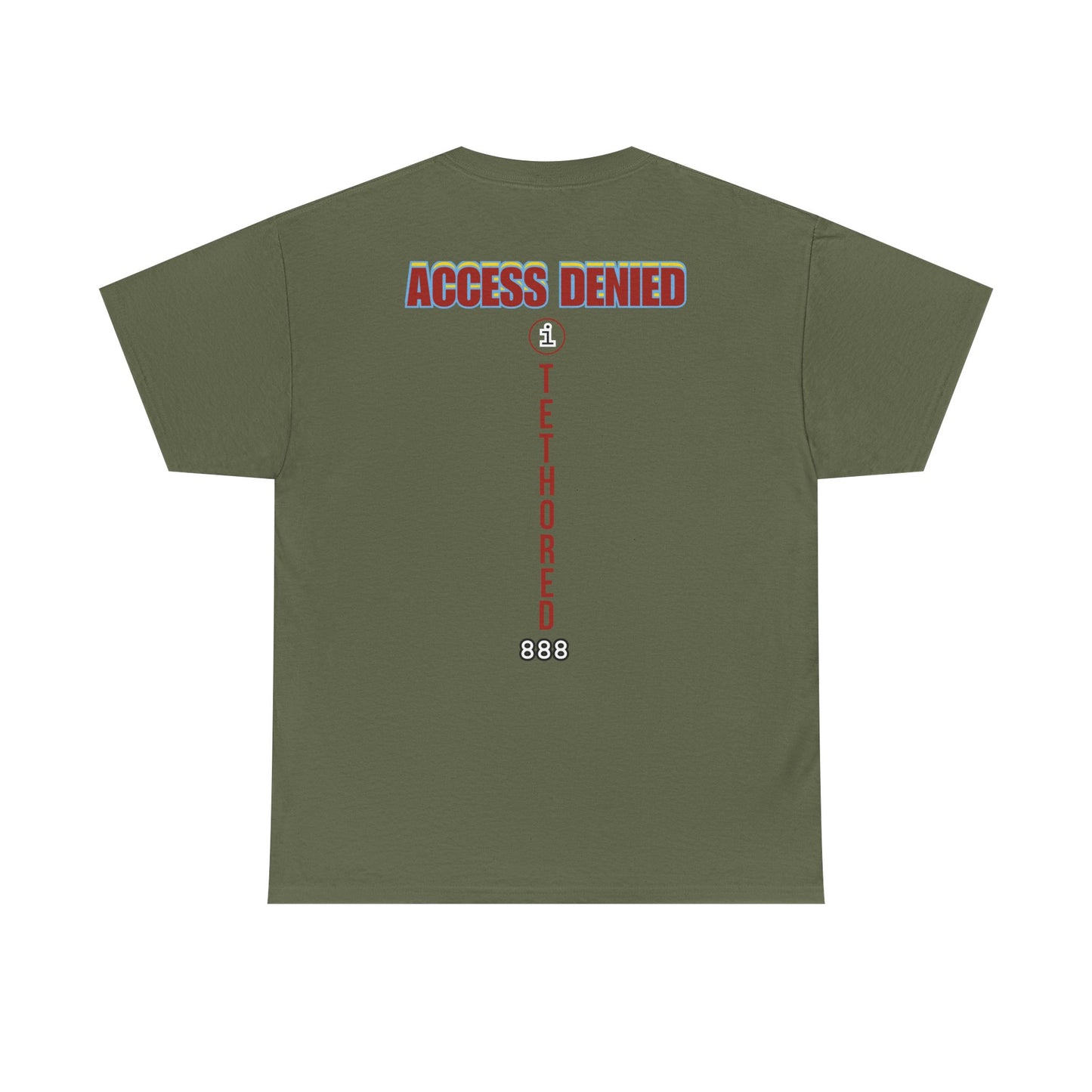 Saved by the blood of Ra Access Denied I Tethered 888 Graphic Unisex T-Shirt, Casual Style, Statement Tee, Unique Gift, Streetwear Fashion, Everyday Comfort