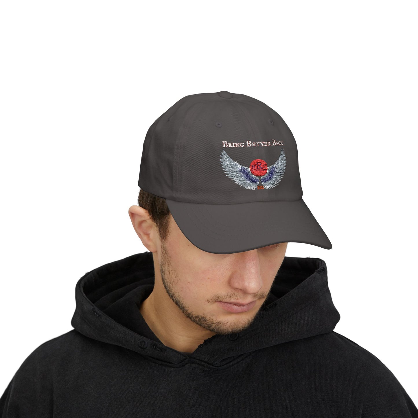 NRO Bring Better Back wings of Ra, Trendy Hat, Summer Fashion Accessory, Gift for Dads, Casual Dad Cap, Make America Again Cap