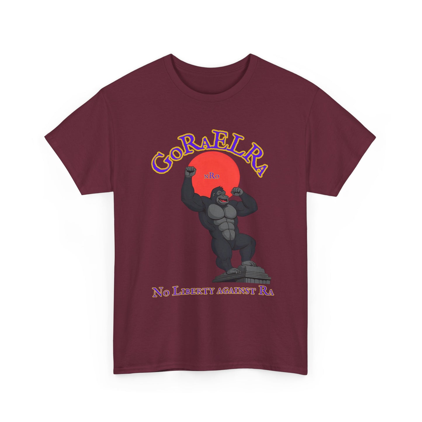 GoRaElRa No Liberty Against Ra purple + gold - Vintage classic soundlogic Tee
