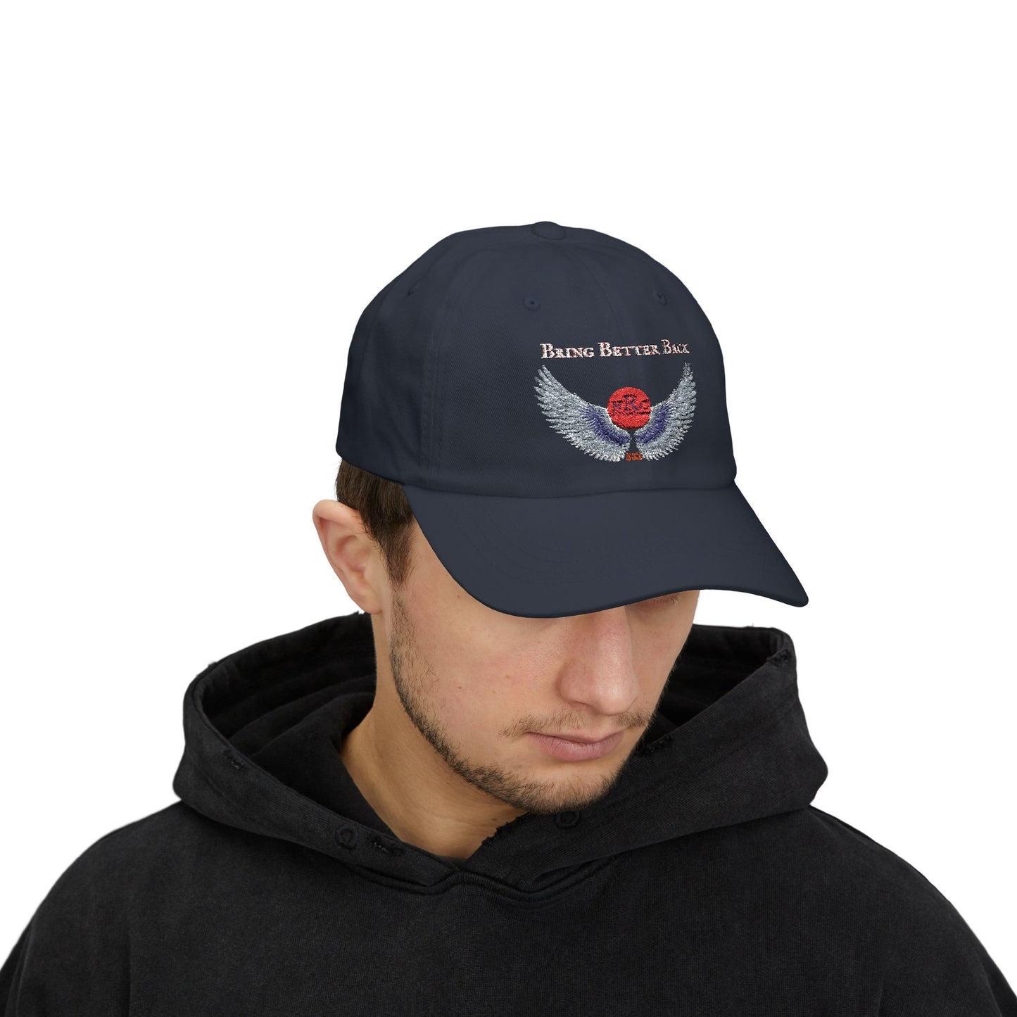 NRO Bring Better Back wings of Ra, Trendy Hat, Summer Fashion Accessory, Gift for Dads, Casual Dad Cap, Make America Again Cap