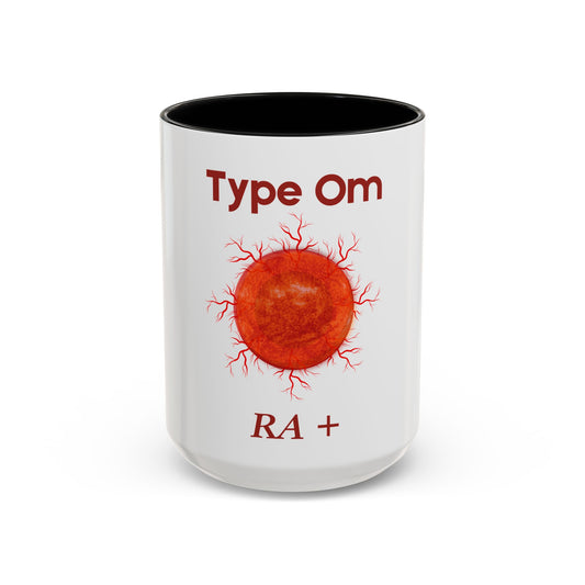 Type OM - Ra+ Ceramic Mug Celebrate the second coming of the Red Giant SaOn God Ra. Gift for Fans, Collectors, and Summer Vibes