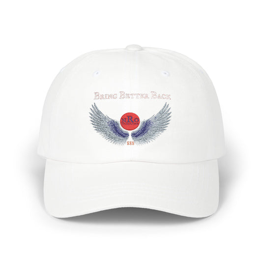 NRO Bring Better Back wings of Ra, Trendy Hat, Summer Fashion Accessory, Gift for Dads, Casual Dad Cap, Make America Again Cap