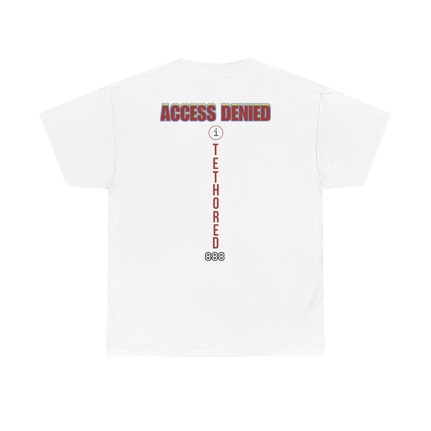 Saved by the blood of Ra Access Denied I Tethered 888 Graphic Unisex T-Shirt, Casual Style, Statement Tee, Unique Gift, Streetwear Fashion, Everyday Comfort