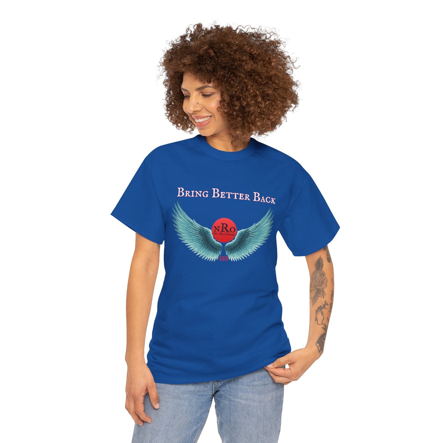 NRO NU Ra Order Bring Better Back wings of Ra Graphic Unisex T-Shirt, Casual Style, Statement Tee, Unique Gift, Streetwear Fashion, Everyday Comfort