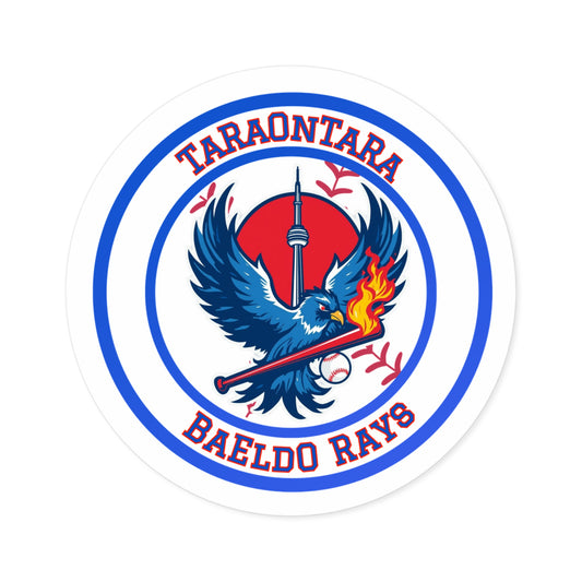 Celebrate the Toronto blue Jays 2025 world series baseball Round Stickers | Durable Indoor/Outdoor Decals