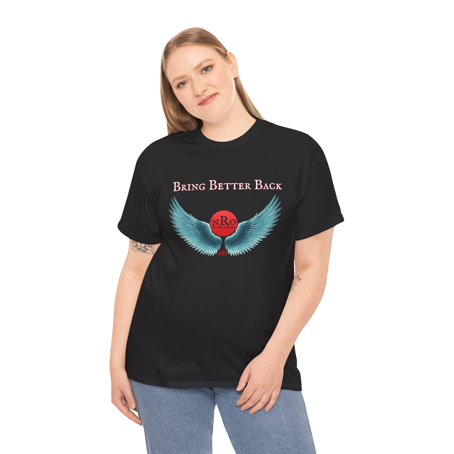 NRO NU Ra Order Bring Better Back wings of Ra Graphic Unisex T-Shirt, Casual Style, Statement Tee, Unique Gift, Streetwear Fashion, Everyday Comfort