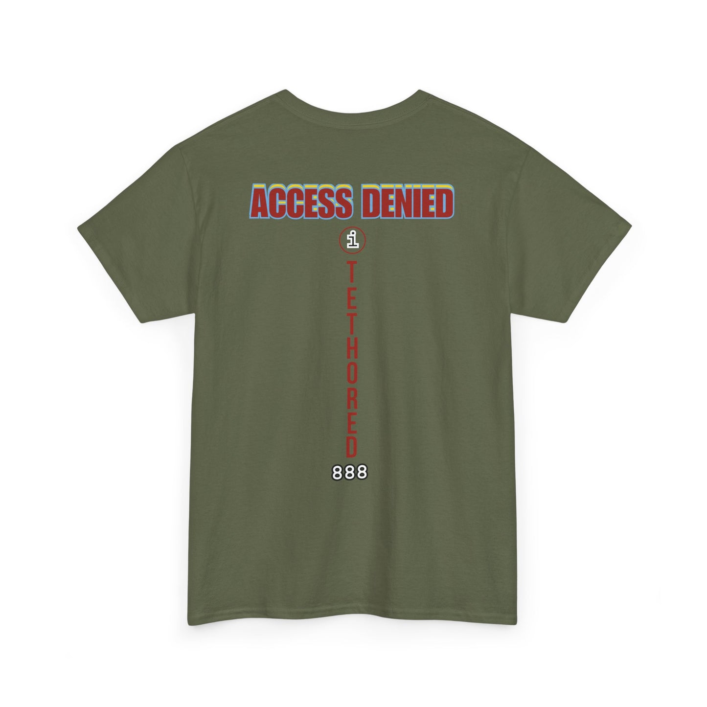 Saved by the blood of Ra Access Denied I Tethered 888 Graphic Unisex T-Shirt, Casual Style, Statement Tee, Unique Gift, Streetwear Fashion, Everyday Comfort