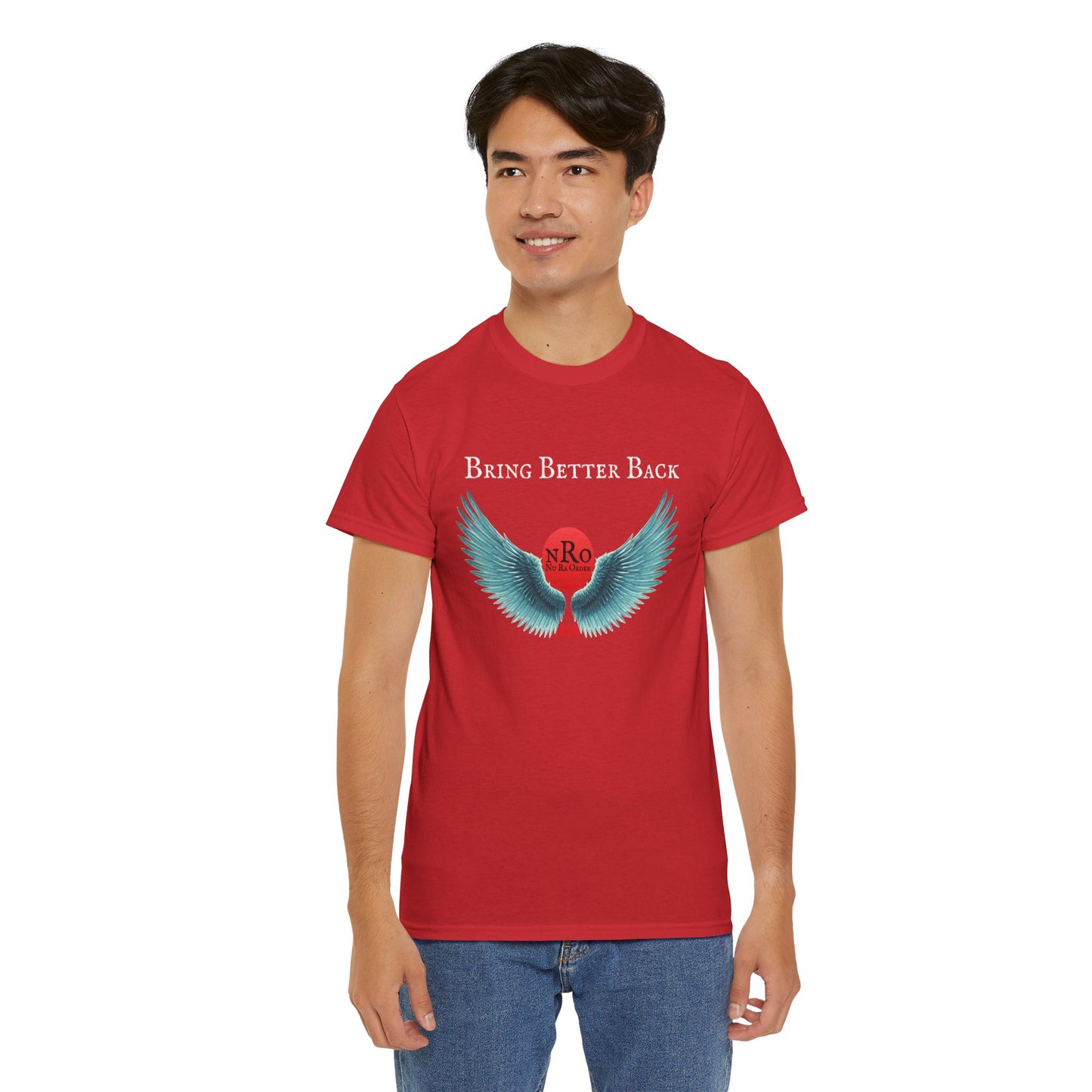 NRO NU Ra Order Bring Better Back wings of Ra Graphic Unisex T-Shirt, Casual Style, Statement Tee, Unique Gift, Streetwear Fashion, Everyday Comfort