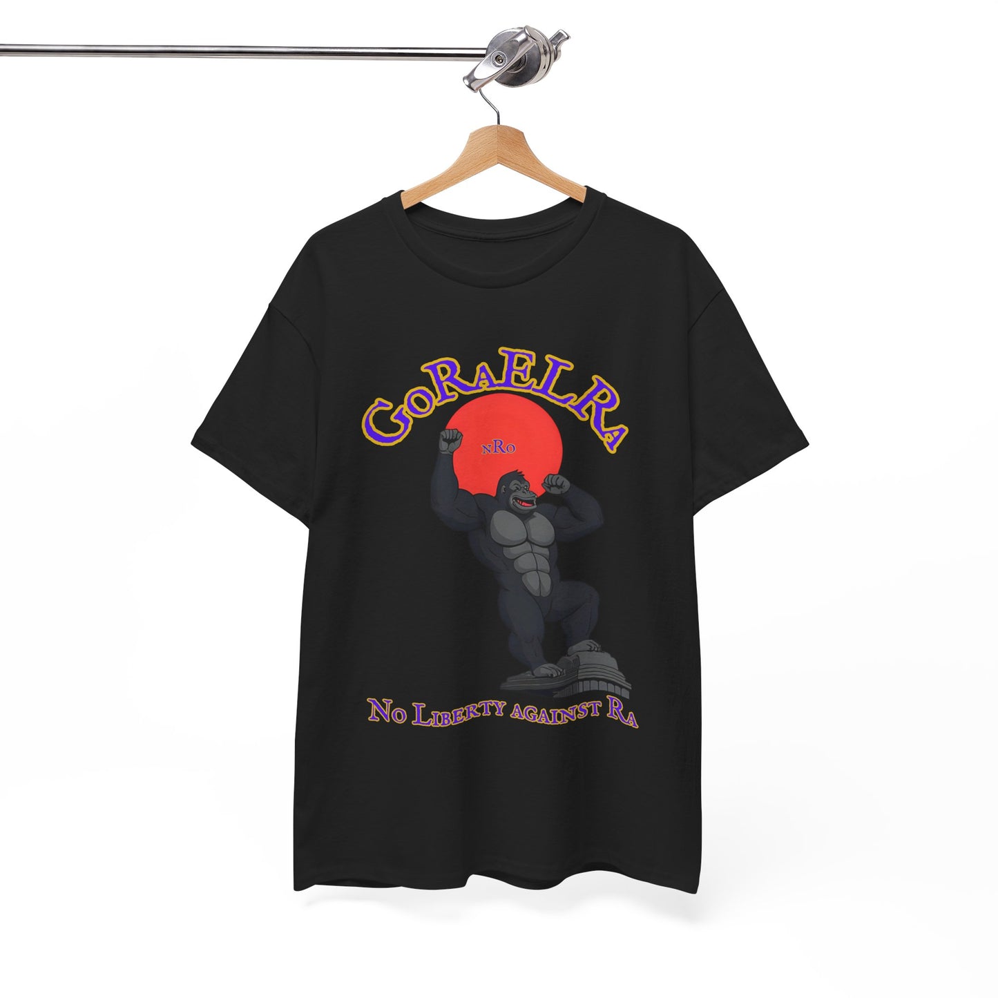 GoRaElRa No Liberty Against Ra purple + gold - Vintage classic soundlogic Tee