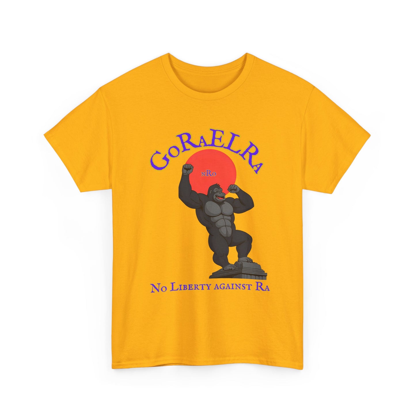 GoRaElRa No Liberty Against Ra purple + gold - Vintage classic soundlogic Tee