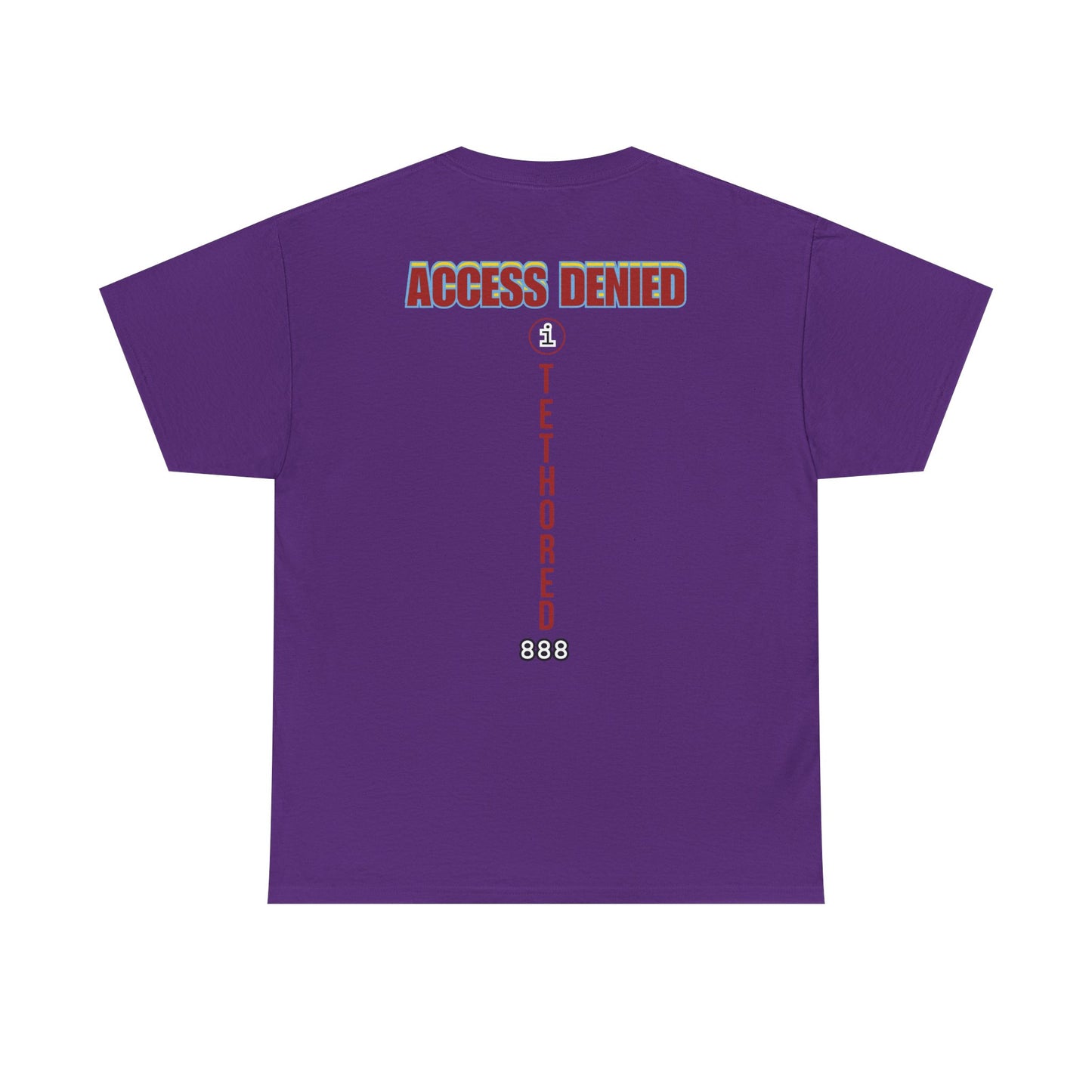 Saved by the blood of Ra Access Denied I Tethered 888 Graphic Unisex T-Shirt, Casual Style, Statement Tee, Unique Gift, Streetwear Fashion, Everyday Comfort
