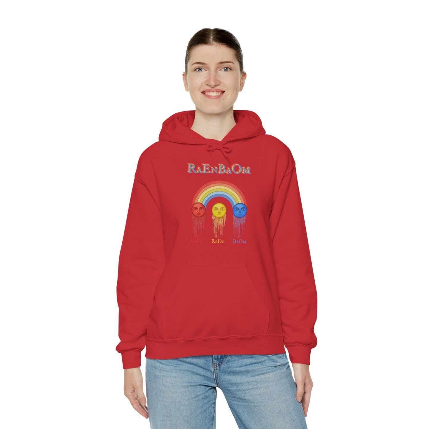 RaEnBaOm Hoodie — "RaEdOriBaKa" Retro Logo Sweatshirt