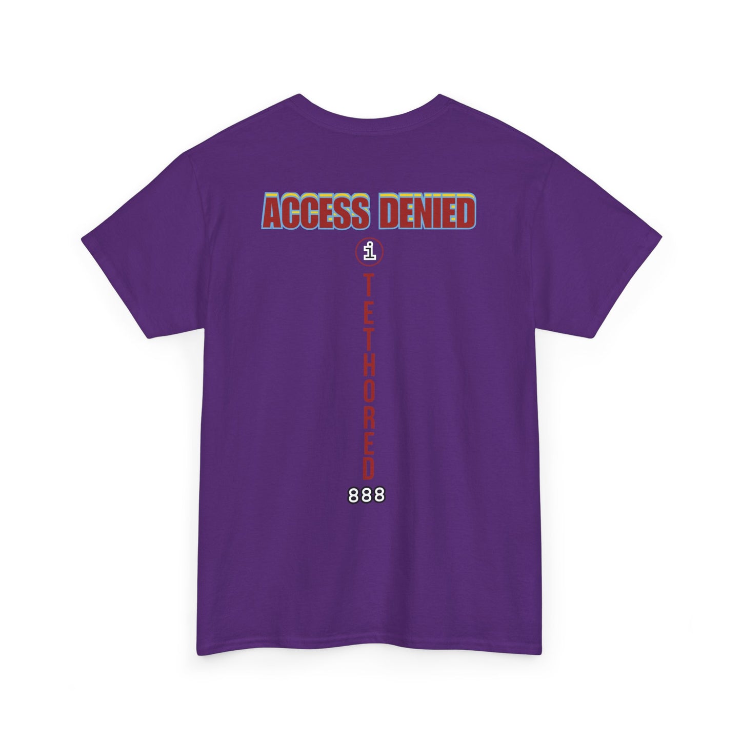 Saved by the blood of Ra Access Denied I Tethered 888 Graphic Unisex T-Shirt, Casual Style, Statement Tee, Unique Gift, Streetwear Fashion, Everyday Comfort