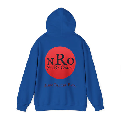 No World Civil War again 1867   Nu Ra Order Bring Bettor Back  Hoodie — "RaEdOriBaKa" Retro Logo Sweatshirt