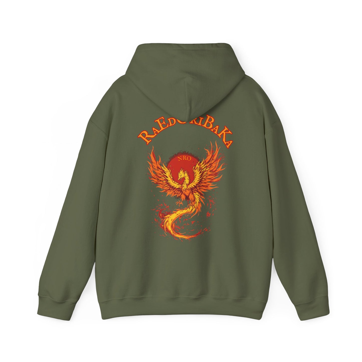 El BaKA RaEdOrIBaKa Phoenix Graphic Hoodie — "RaEdOriBaKa" Retro Logo Sweatshirt