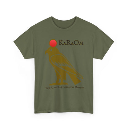 Gold- KaRaOm The Ka of Ra Originates Motion  - Vintage classic soundlogic Tee  Vintage SoundLogic Tee