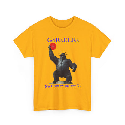 GoRaElRa No Liberty Against Ra  purple + gold - Vintage classic soundlogic Tee