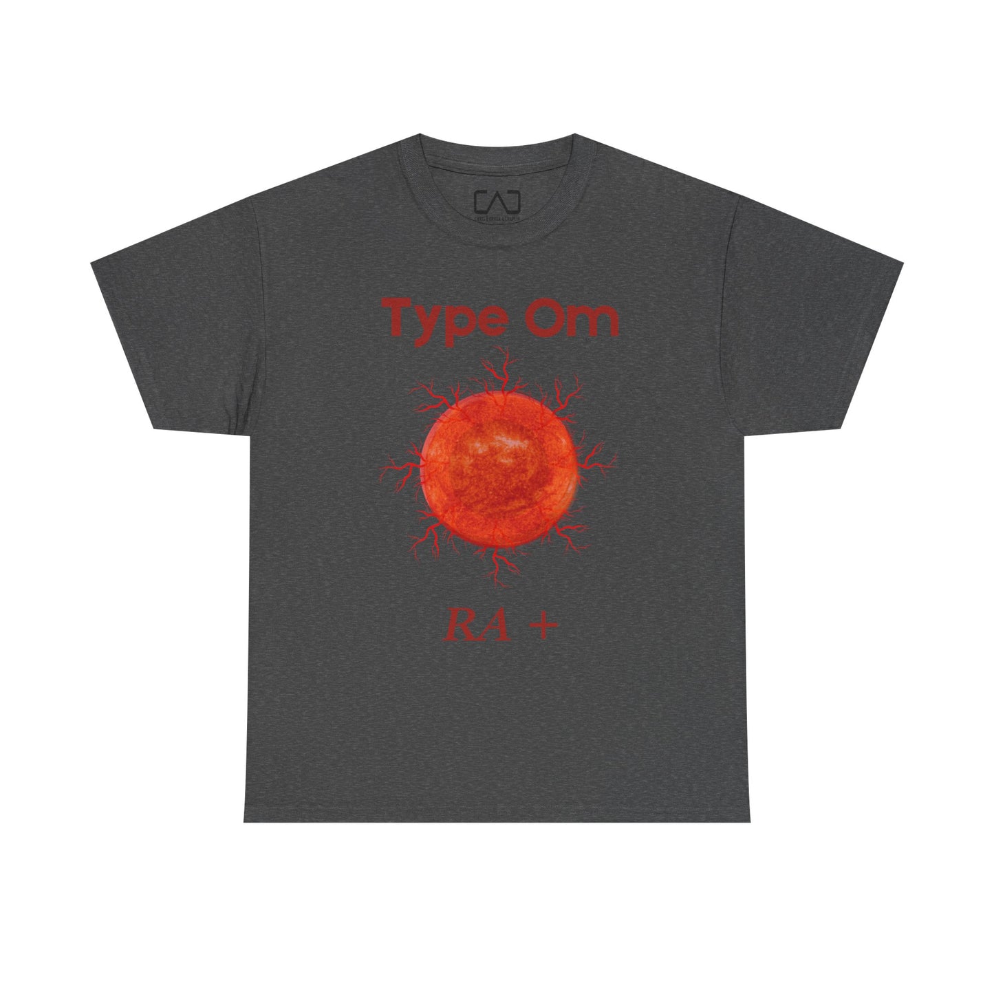 Type Om RA+ front  Access Denied I Tethered 888 back Red font Graphic Unisex T-Shirt, Casual Style, Statement Tee, Unique Gift, Streetwear Fashion, Everyday Comfort