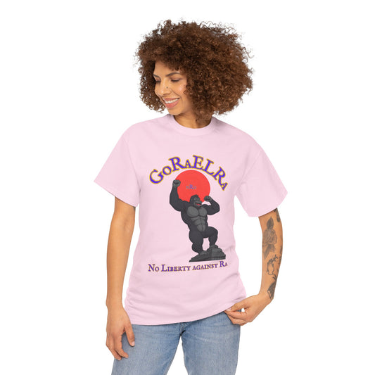 GoRaElRa No Liberty Against Ra  purple + gold - Vintage classic soundlogic Tee