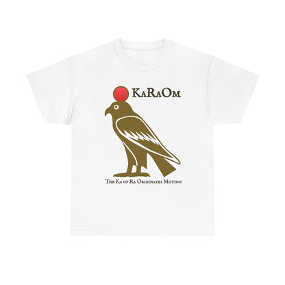 Gold- KaRaOm The Ka of Ra Originates Motion  - Vintage classic soundlogic Tee  Vintage SoundLogic Tee