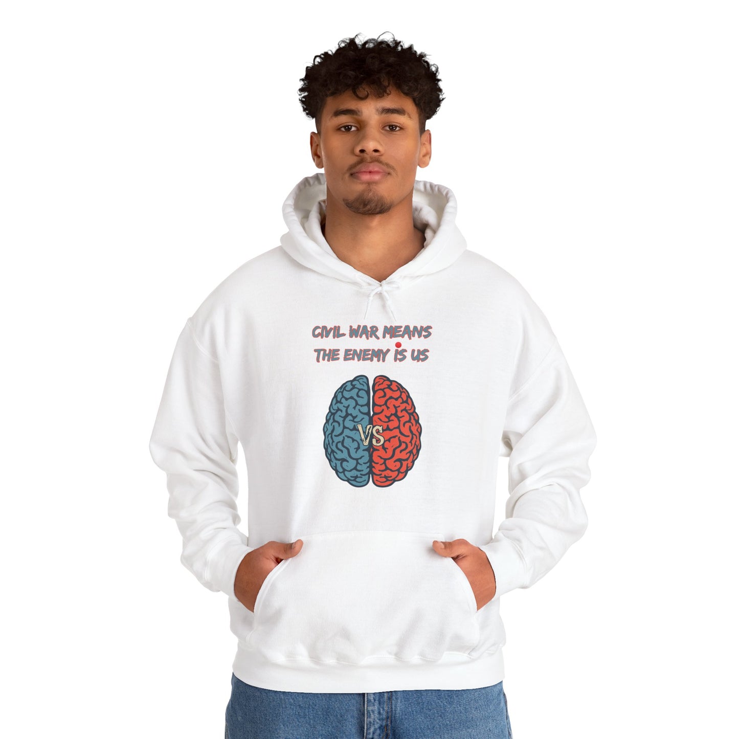 "Civil War Means War Against Us - NRO NU Ra Order Bring Bettor Back  Hoodie — "RaEdOriBaKa" Retro Logo Sweatshirt