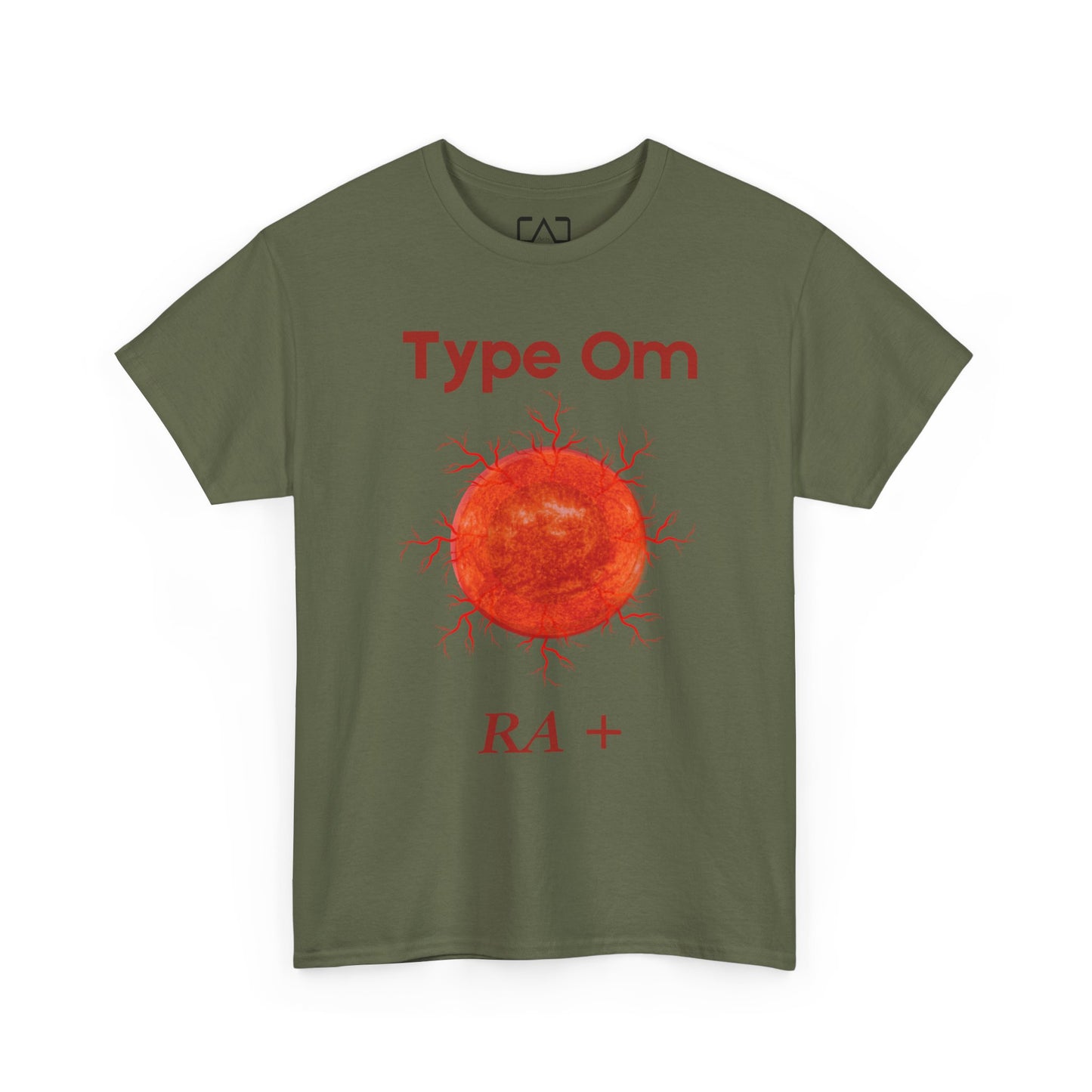 Type Om RA+ front  Access Denied I Tethered 888 back Red font Graphic Unisex T-Shirt, Casual Style, Statement Tee, Unique Gift, Streetwear Fashion, Everyday Comfort