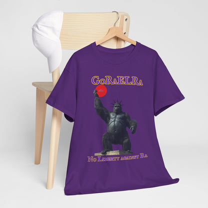 GoRaElRa No Liberty Against Ra  purple + gold - Vintage classic soundlogic Tee