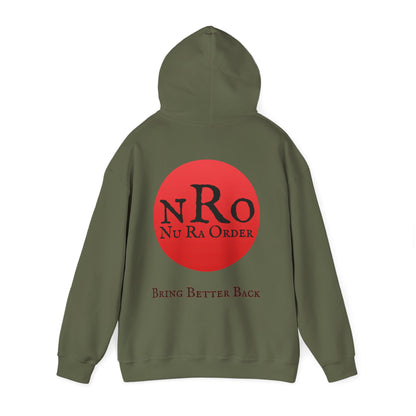 No World Civil War again 1867   Nu Ra Order Bring Bettor Back  Hoodie — "RaEdOriBaKa" Retro Logo Sweatshirt