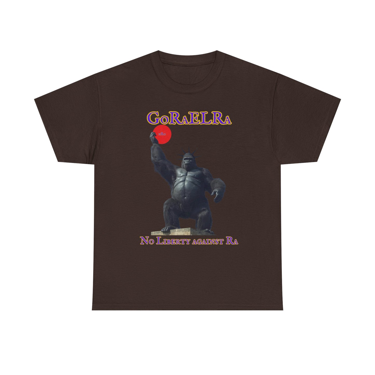 GoRaElRa No Liberty Against Ra  purple + gold - Vintage classic soundlogic Tee