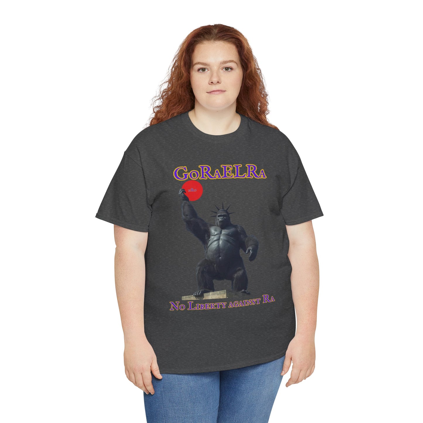 GoRaElRa No Liberty Against Ra  purple + gold - Vintage classic soundlogic Tee