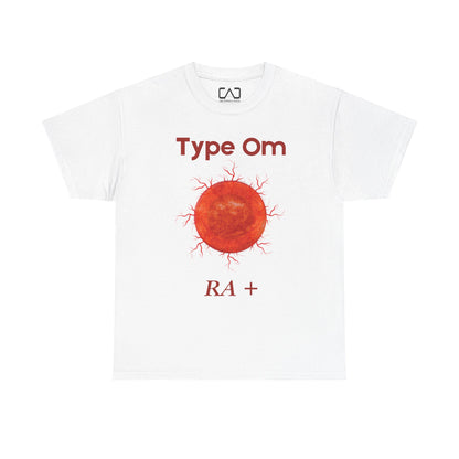 Type Om RA+ front  Access Denied I Tethered 888 back Red font Graphic Unisex T-Shirt, Casual Style, Statement Tee, Unique Gift, Streetwear Fashion, Everyday Comfort