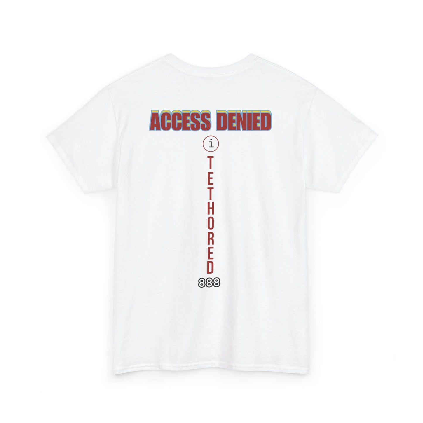 Saved by the blood of Ra  Access Denied I Tethered 888 Graphic Unisex T-Shirt, Casual Style, Statement Tee, Unique Gift, Streetwear Fashion, Everyday Comfort