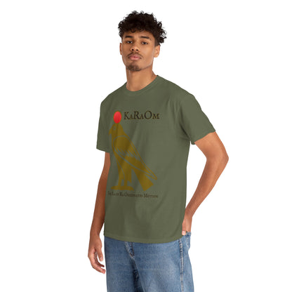 Gold- KaRaOm The Ka of Ra Originates Motion  - Vintage classic soundlogic Tee  Vintage SoundLogic Tee