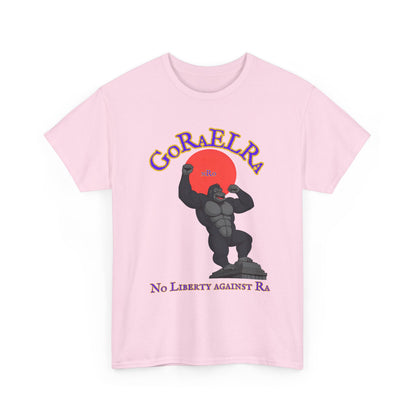GoRaElRa No Liberty Against Ra  purple + gold - Vintage classic soundlogic Tee