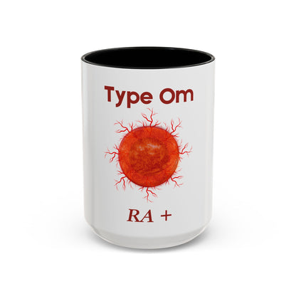 Type OM - Ra+    Ceramic Mug Celebrate the second coming of the Red Giant SaOn God Ra. Gift for Fans, Collectors, and Summer Vibes