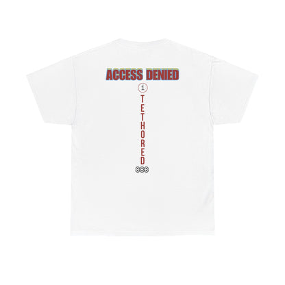 Saved by the blood of Ra  Access Denied I Tethered 888 Graphic Unisex T-Shirt, Casual Style, Statement Tee, Unique Gift, Streetwear Fashion, Everyday Comfort