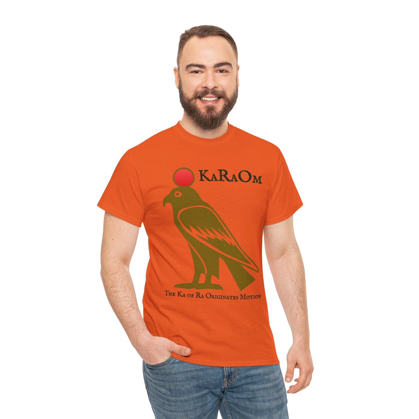 Gold- KaRaOm The Ka of Ra Originates Motion  - Vintage classic soundlogic Tee  Vintage SoundLogic Tee