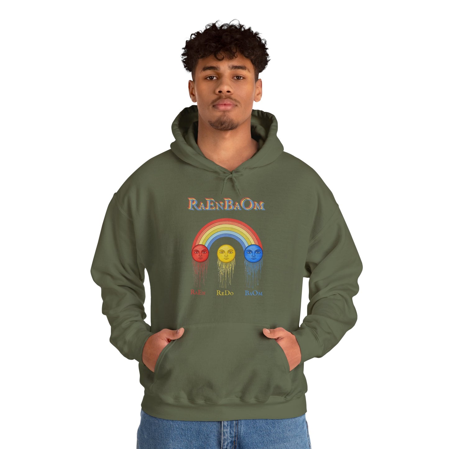 RaEnBaOm  Hoodie — "RaEdOriBaKa" Retro Logo Sweatshirt