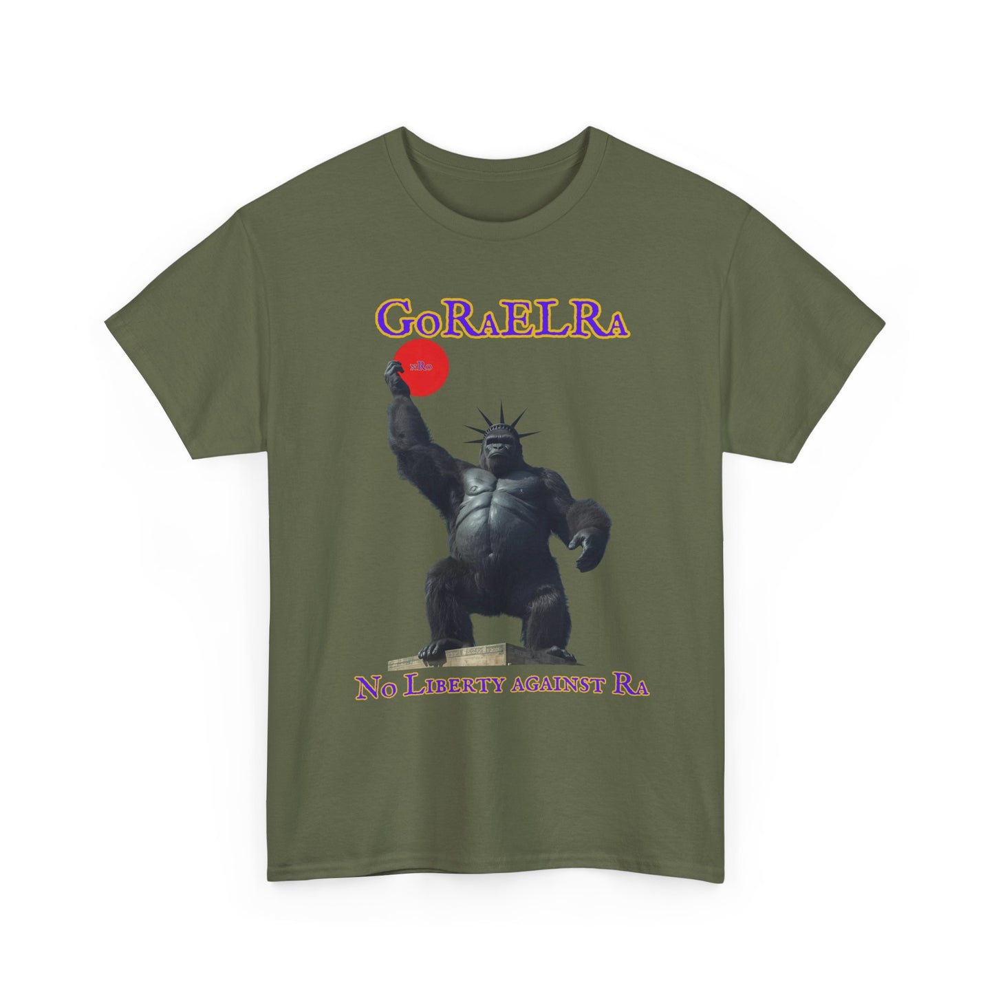 GoRaElRa No Liberty Against Ra  purple + gold - Vintage classic soundlogic Tee