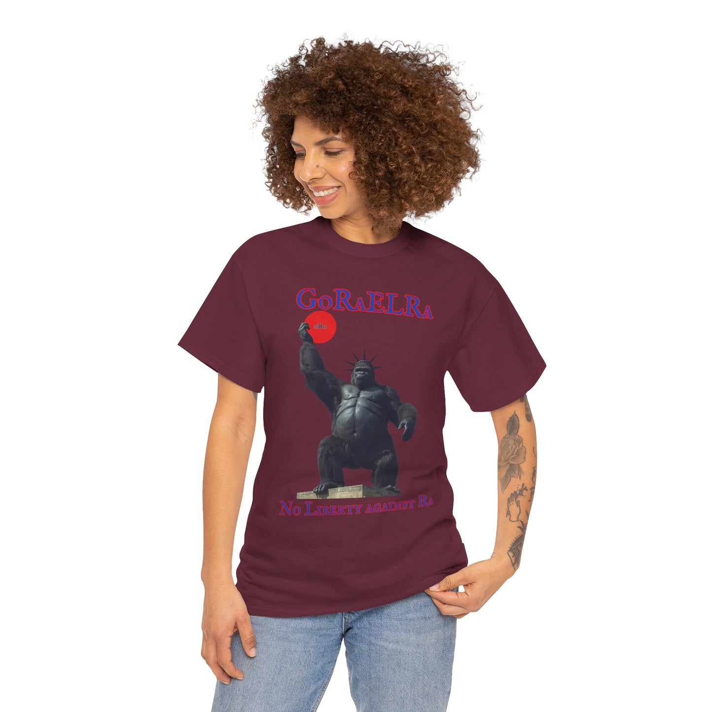 GoRaElRa No Liberty Against Ra   - Vintage classic soundlogic Tee