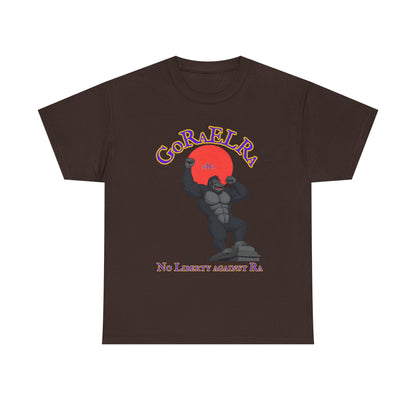 GoRaElRa No Liberty Against Ra  purple + gold - Vintage classic soundlogic Tee