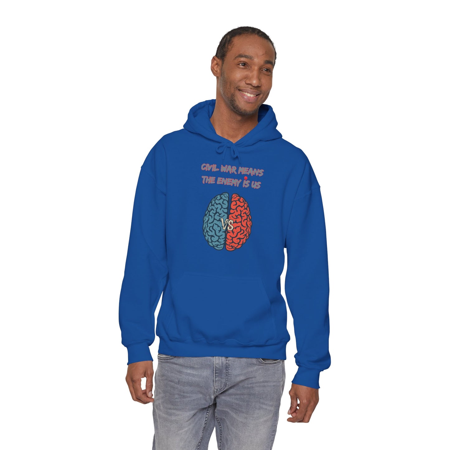 "Civil War Means War Against Us - NRO NU Ra Order Bring Bettor Back  Hoodie — "RaEdOriBaKa" Retro Logo Sweatshirt