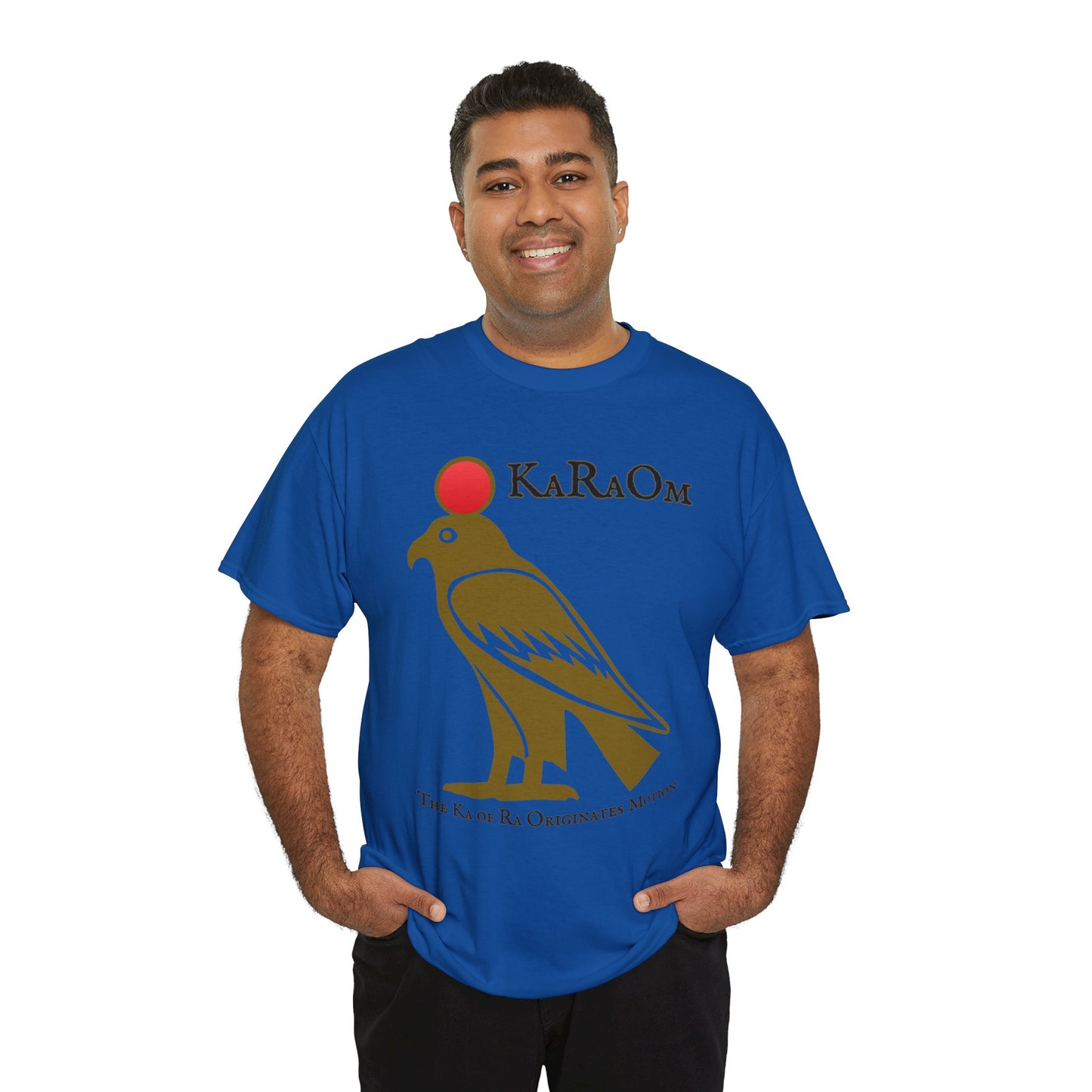 Gold- KaRaOm The Ka of Ra Originates Motion  - Vintage classic soundlogic Tee  Vintage SoundLogic Tee