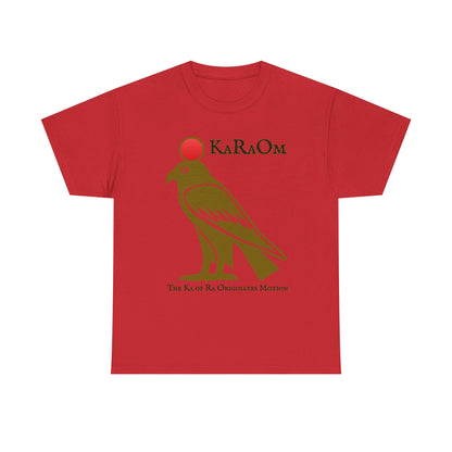 Gold- KaRaOm The Ka of Ra Originates Motion  - Vintage classic soundlogic Tee  Vintage SoundLogic Tee