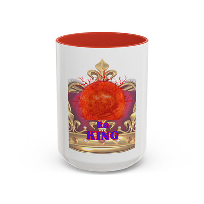 Type OM - Ra+    Ceramic Mug Celebrate the second coming of the Red Giant SaOn God Ra. Gift for Fans, Collectors, and Summer Vibes