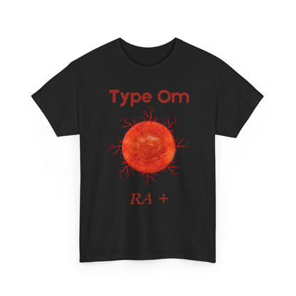 Type Om RA+ front  Access Denied I Tethered 888 back Red font Graphic Unisex T-Shirt, Casual Style, Statement Tee, Unique Gift, Streetwear Fashion, Everyday Comfort