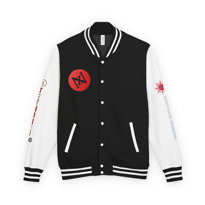 iNa Z Letterman Jacket — INA Z Red & White Varsity Jacket with Logo